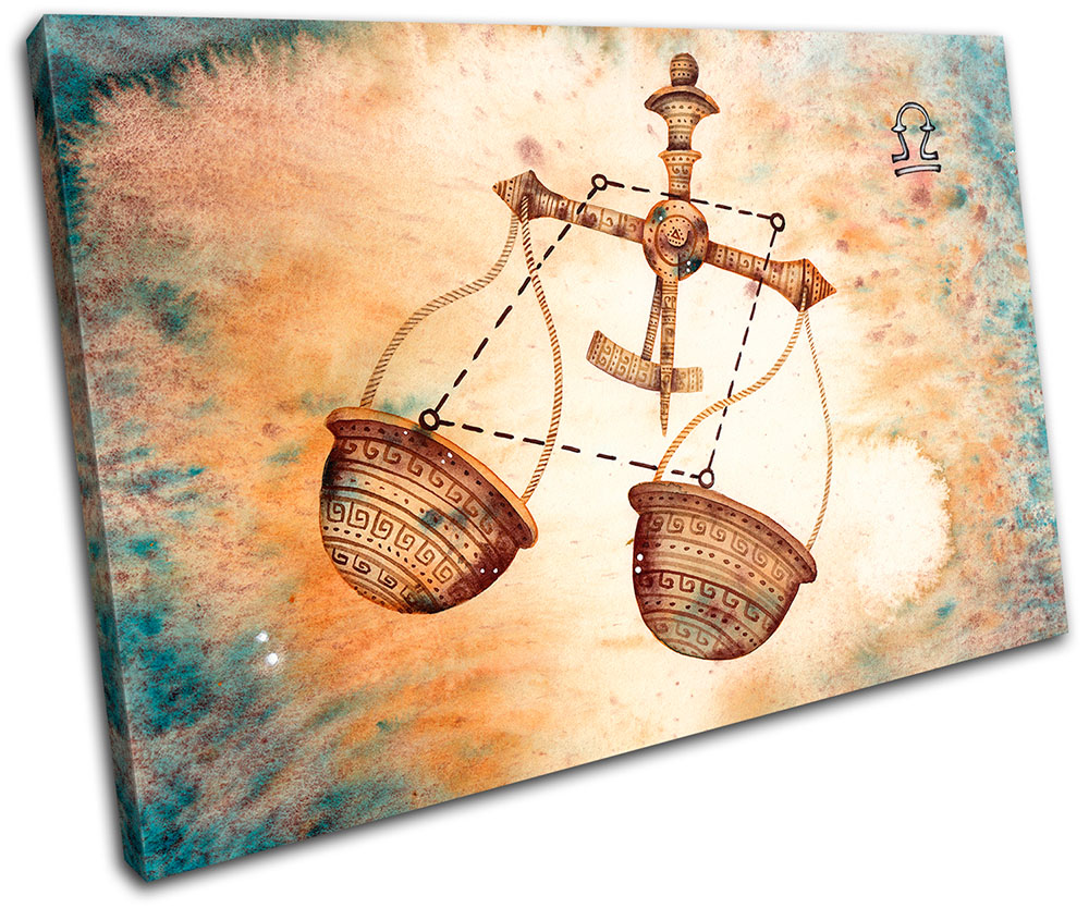 Libra Starsign Zodiac Astrology Horoscope Canvas Art Picture Print Decorative eBay