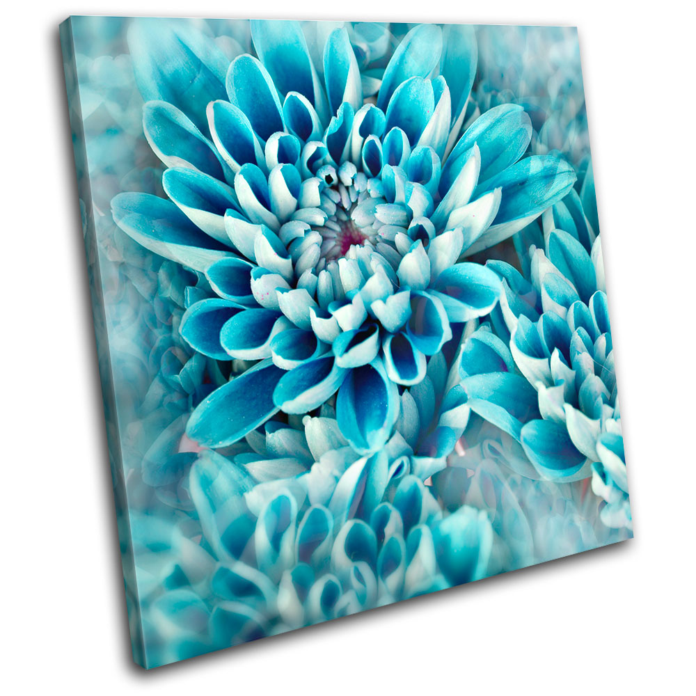 Floral Abstract Design SINGLE CANVAS WALL ART Picture Print VA 