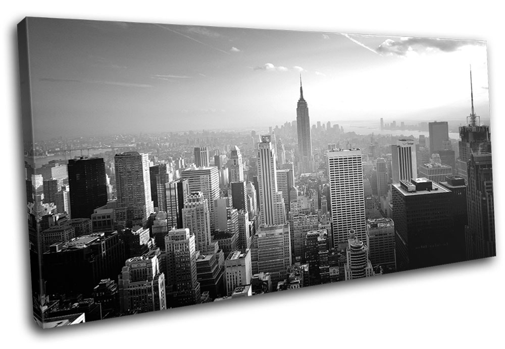 New York NYC Skyline City SINGLE CANVAS WALL ART Picture Print VA | eBay