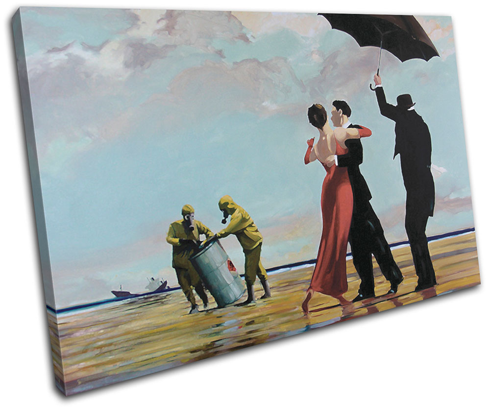 Applause Banksy Painting SINGLE CANVAS WALL ART Picture Print VA