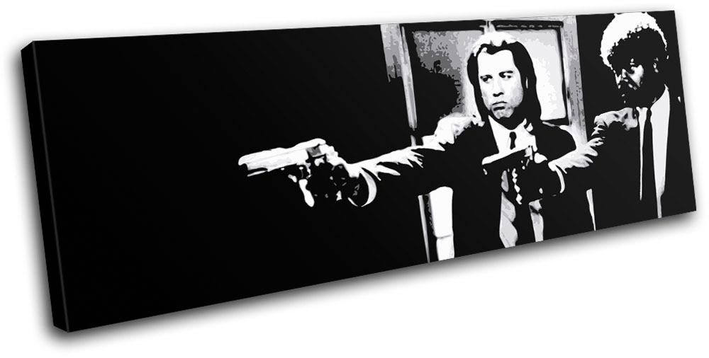 Poster Sur Toile Pulp Fiction Abstract Movie Greats - Impression Murale Moderne Multicolore Neuve