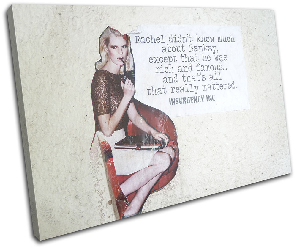 Tableau Banksy Street Art – Toile Tendue Prête à Accrocher – Édition Limitée 2023