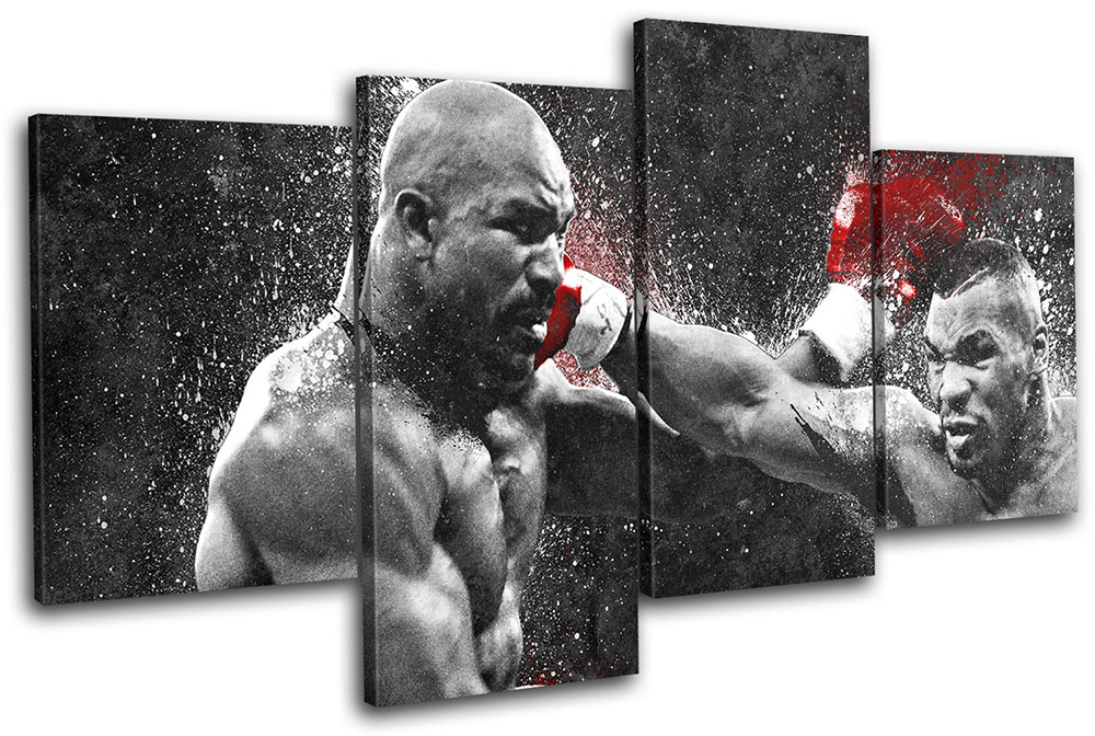 Mike Tyson Boxer Sport Sports Multi Canvas Wall Art Picture Print Va