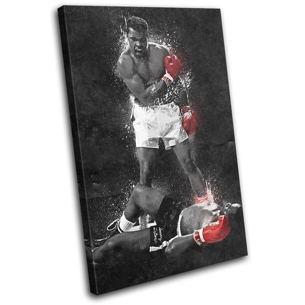 Muhammad Ali Liston Grunge Boxing Sports Single Canvas Wall Art Picture Print Ebay