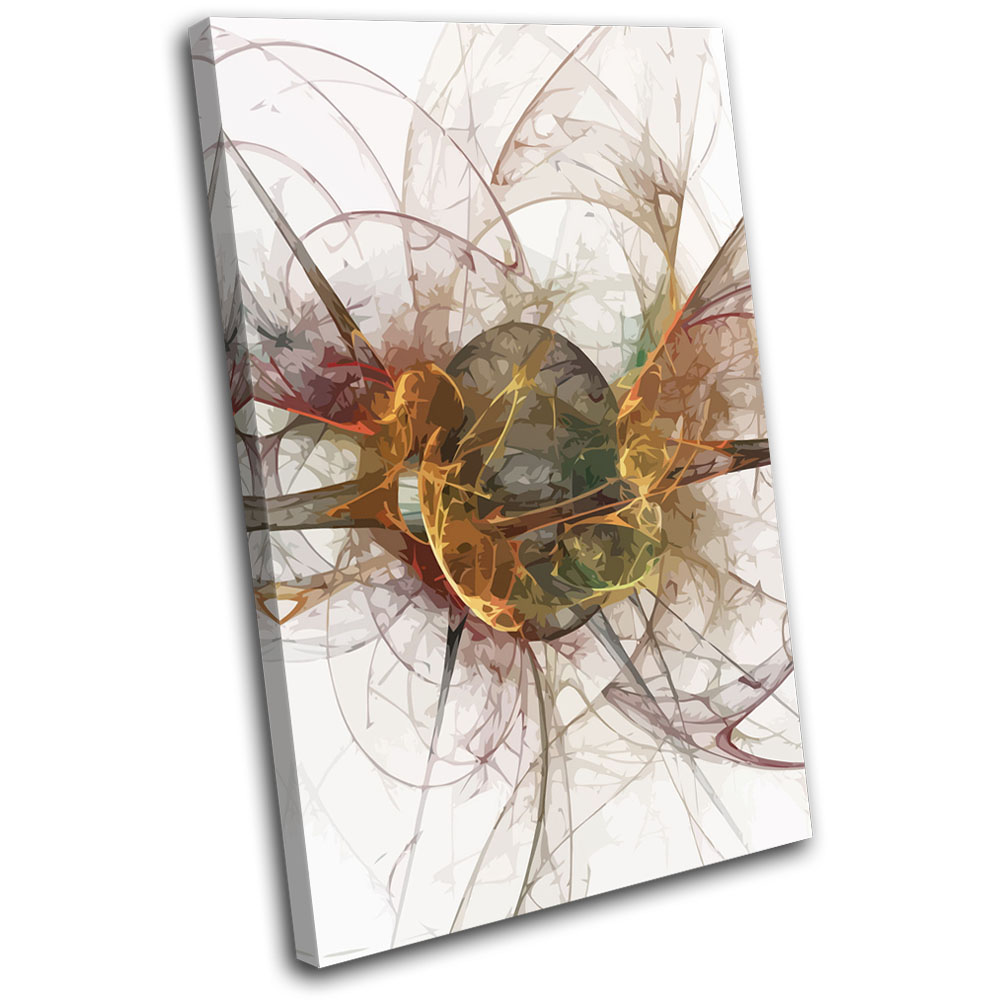 Funky Design Modern Contemporary Abstract SINGLE CANVAS WALL ART