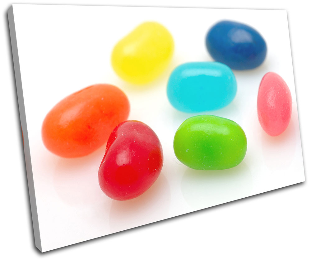 Jelly Beans Sweet For Kids Room SINGLE CANVAS WALL ART Picture Print eBay