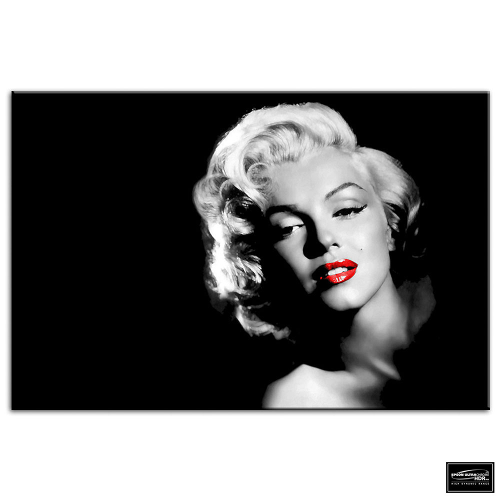 Marilyn Monroe Iconic Celebrities BOX FRAMED CANVAS ART Picture HDR 280gsm,...